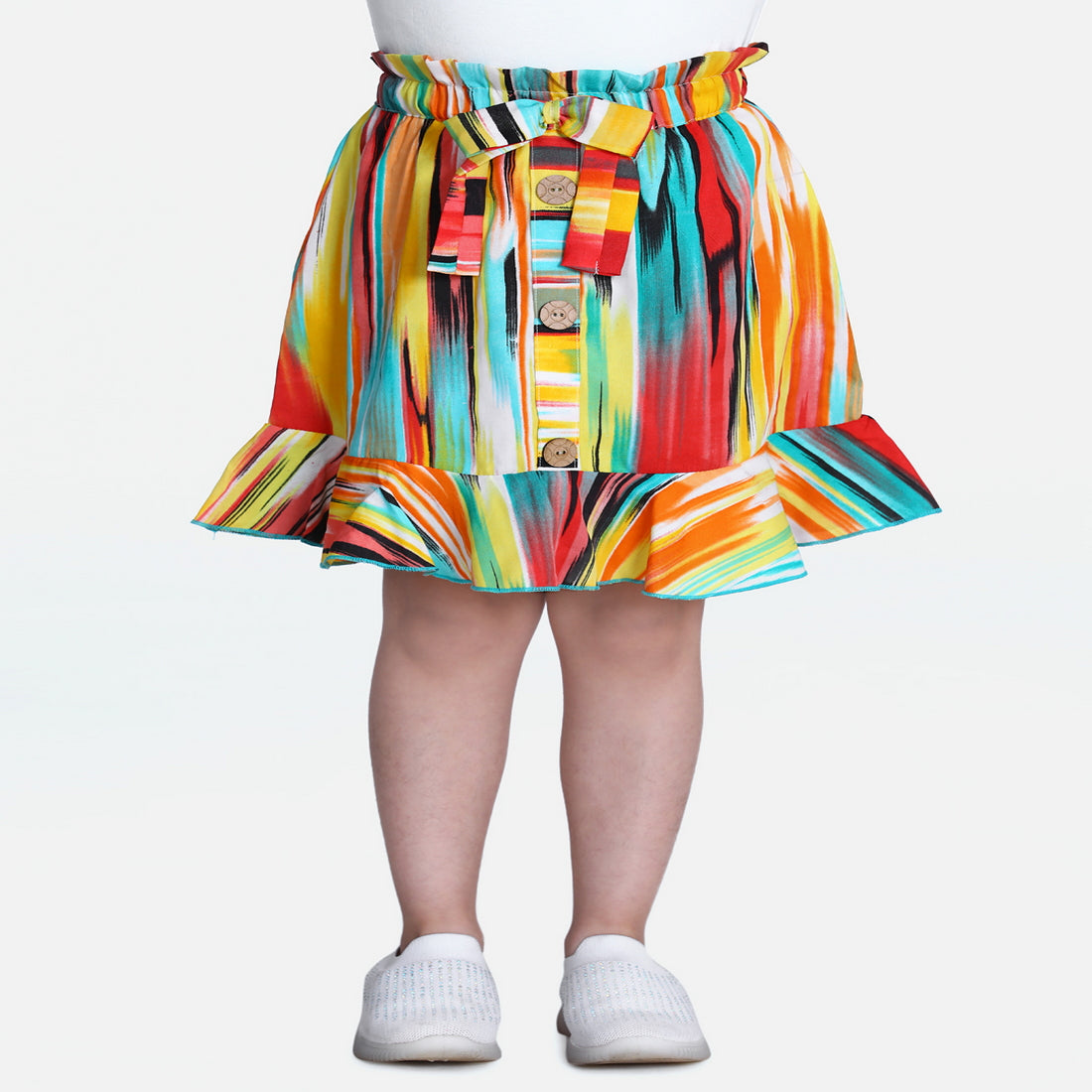 Cutiekins Girls Floral Print Regular Multicolor Skirt