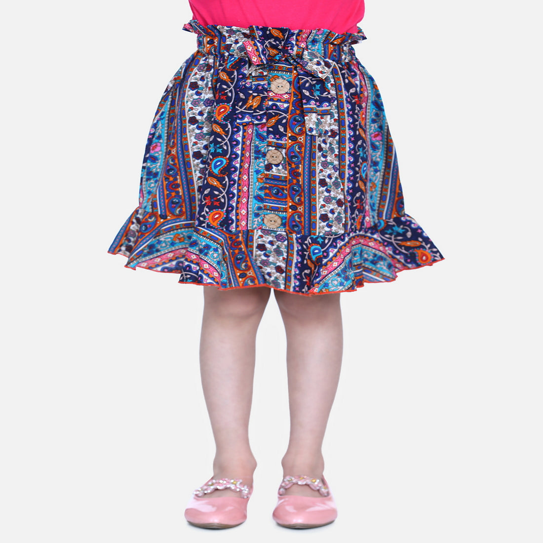 Cutiekins Girls Printed Regular Multicolor Skirt