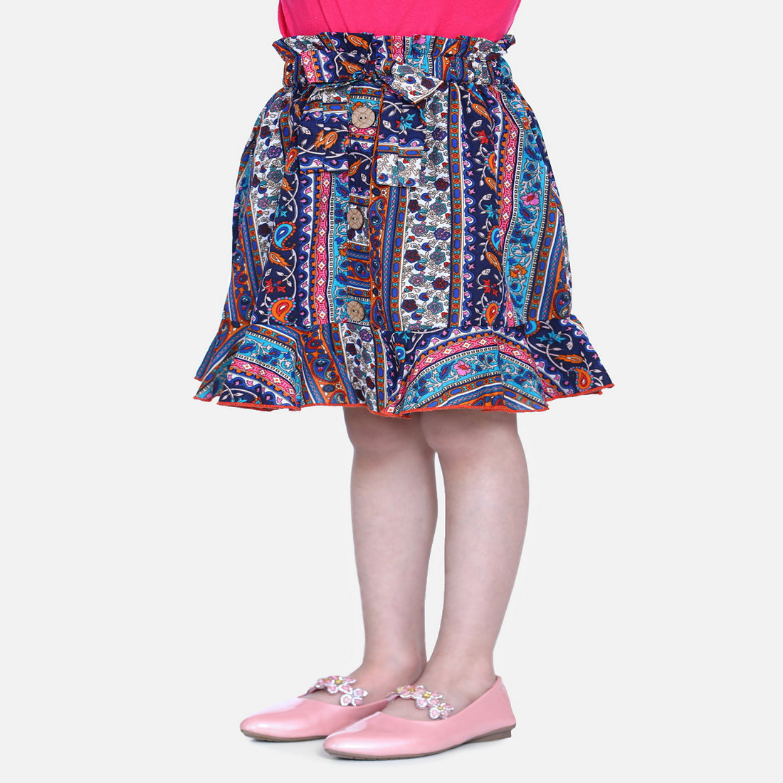 Cutiekins Girls Printed Regular Multicolor Skirt