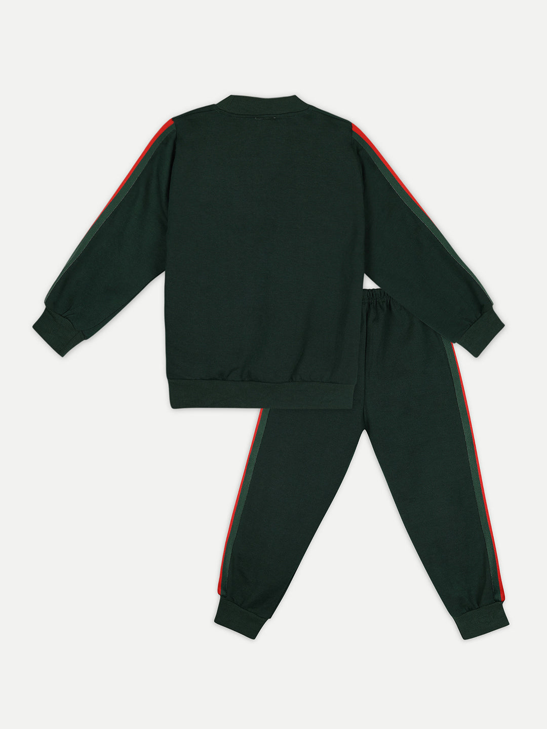 Cutiekins Girls Bottlegreen Sweatshirt With Trackpant