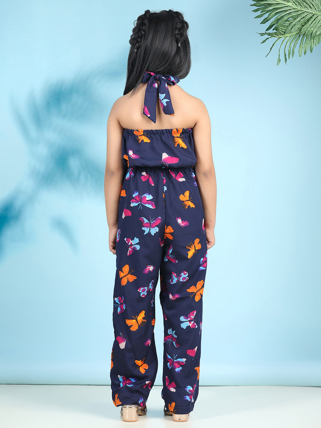 Cutiekins Stylish & Trendy Printed Jumpsuit for Kids -Navy Blue & Multi