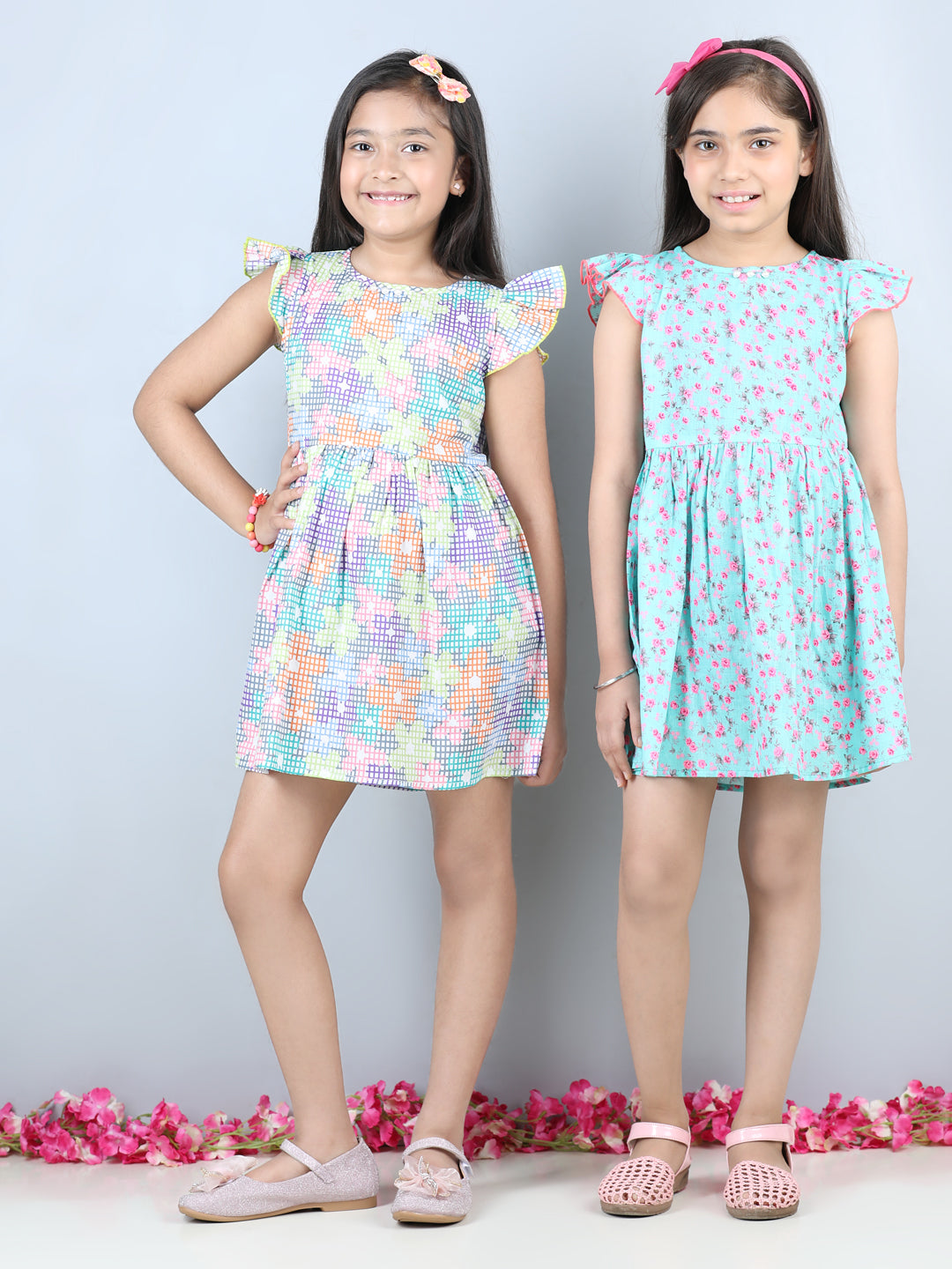 Cutiekins Pack Of 2 Dress-Multicolour