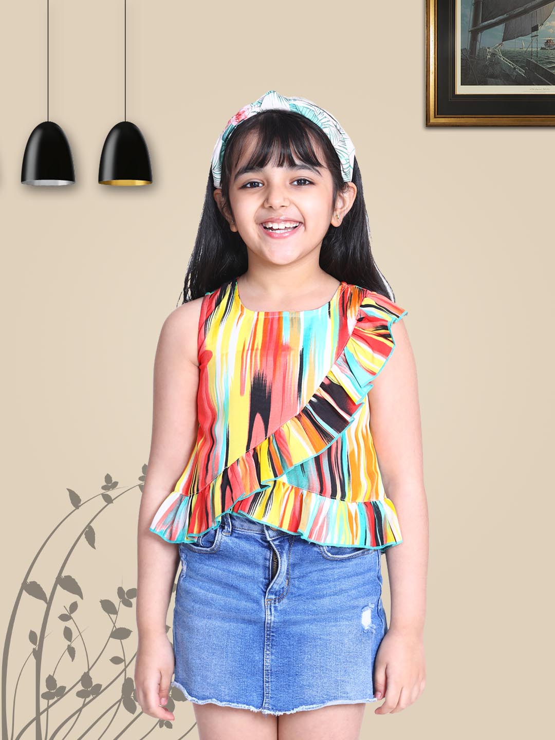 Cutiekins Multicolour Printed Top-Multicolour