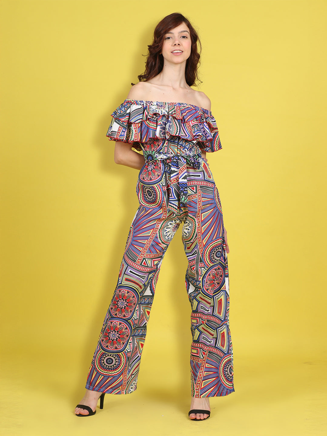 Cutiekins Stylish & Trendy Printed Jumpsuit for Kids -Blue & Multi