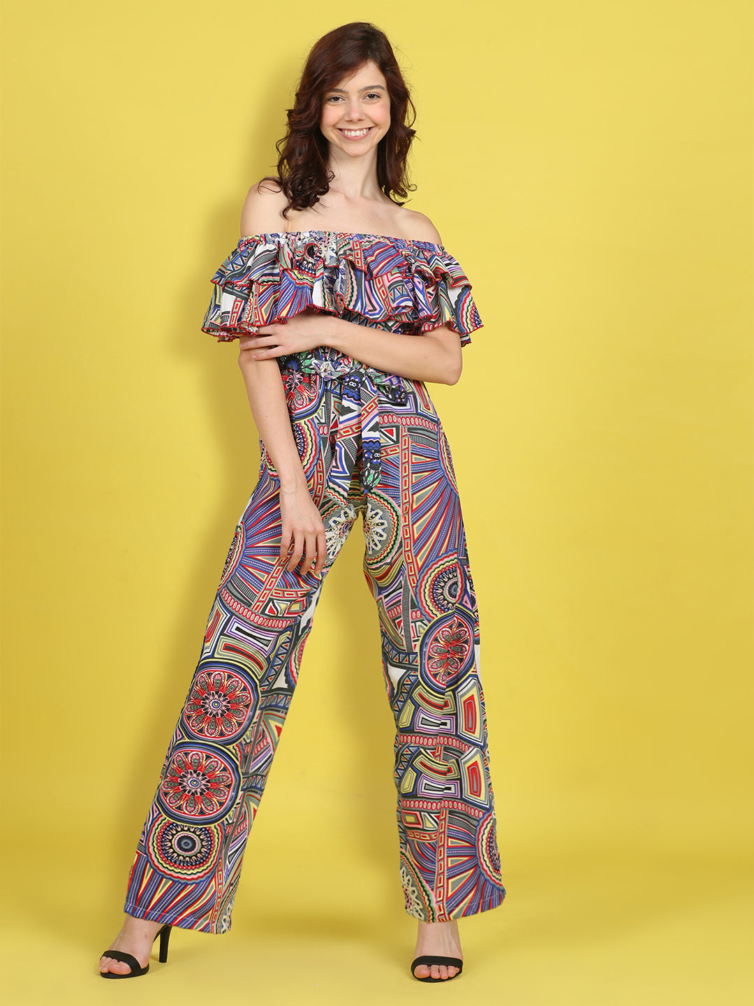 Cutiekins Stylish & Trendy Printed Jumpsuit for Kids -Blue & Multi
