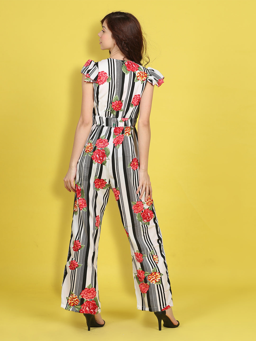 Cutiekins Stylish & Trendy Printed Jumpsuit for Kids -Off White & Multi