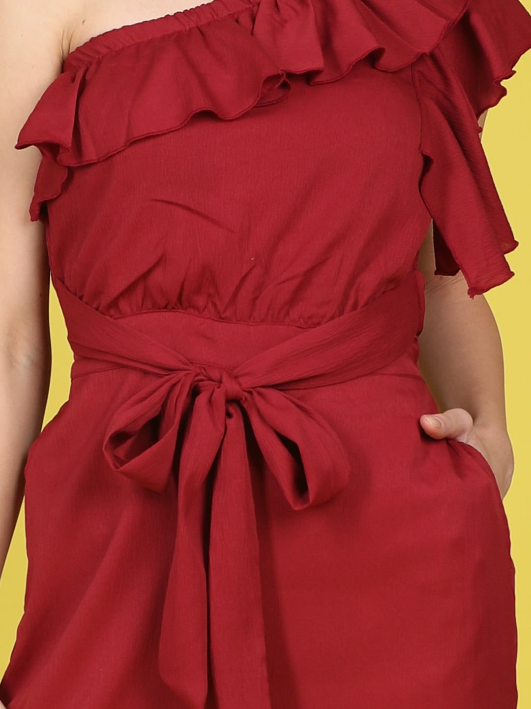 Cutiekins Stylish & Trendy Solid Jumpsuit for Kids -Maroon