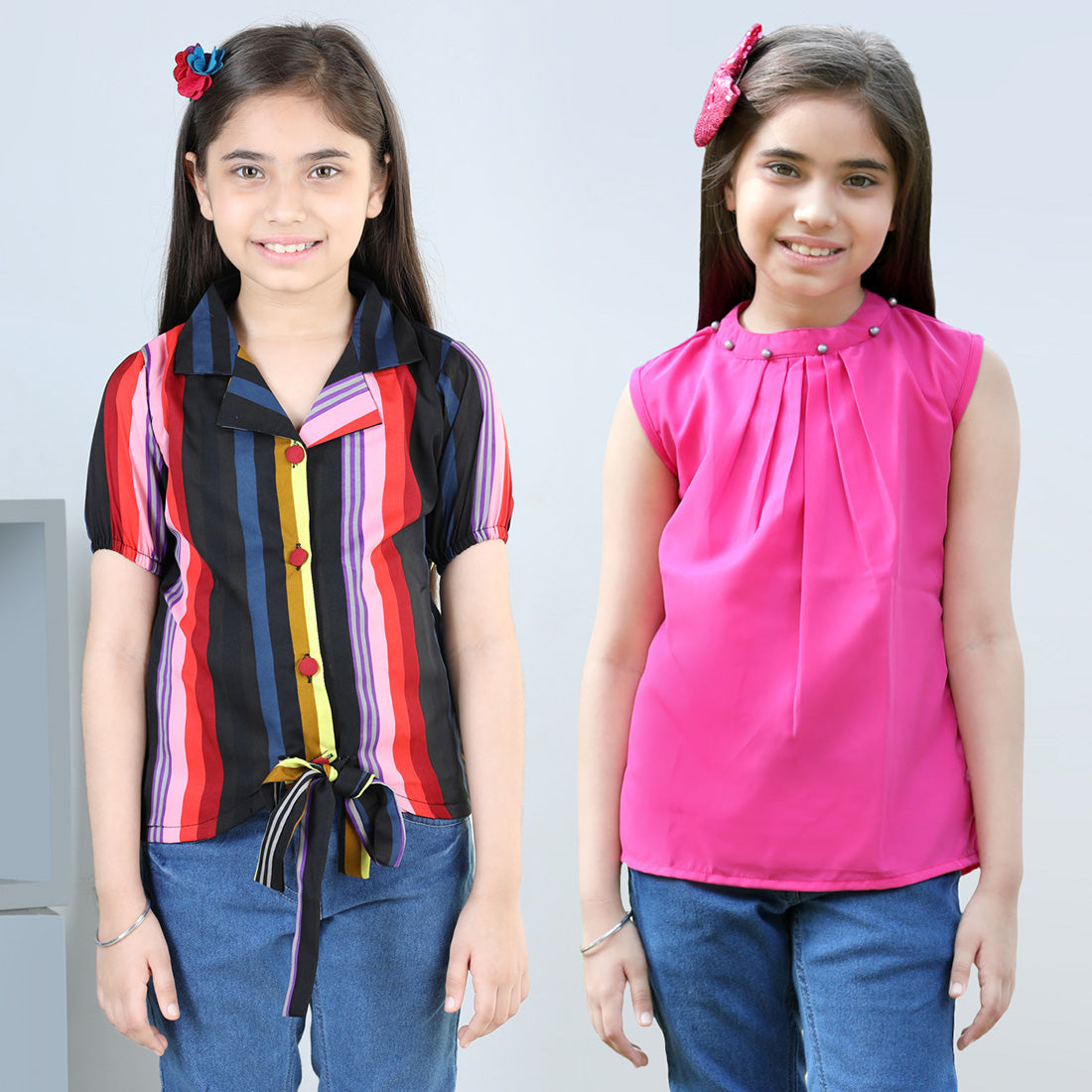 Cutiekins Pack Of 2 Printed Top-Multiclor