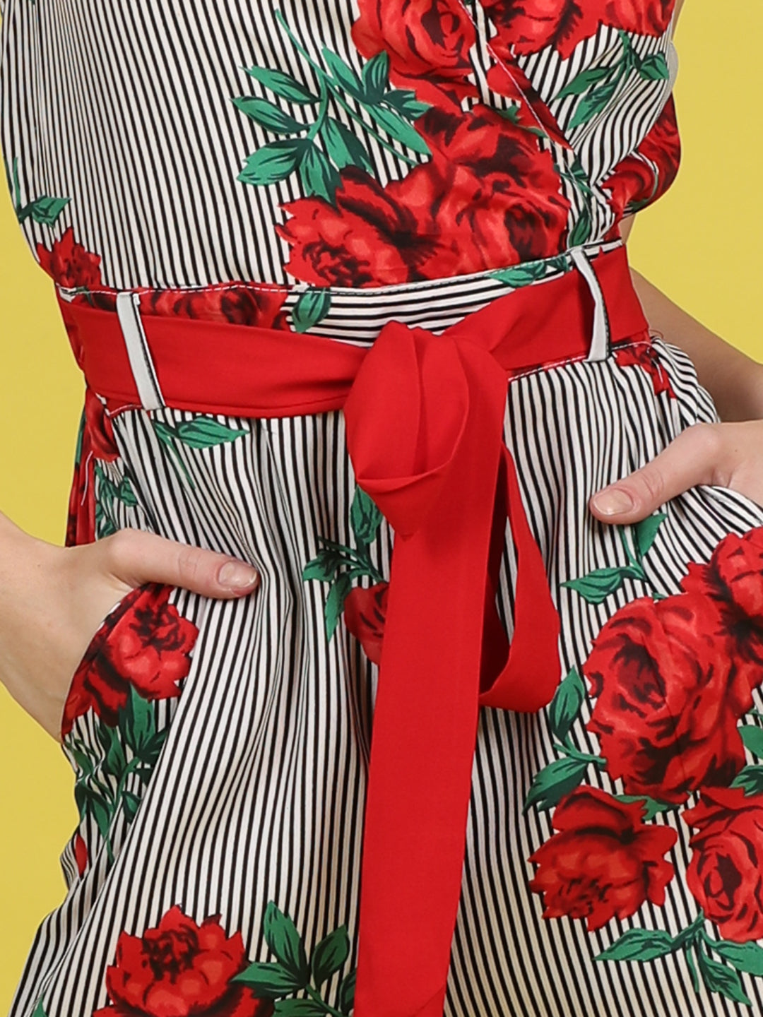 Cutiekins Stylish & Trendy Printed Jumpsuit for Kids -Black & Red