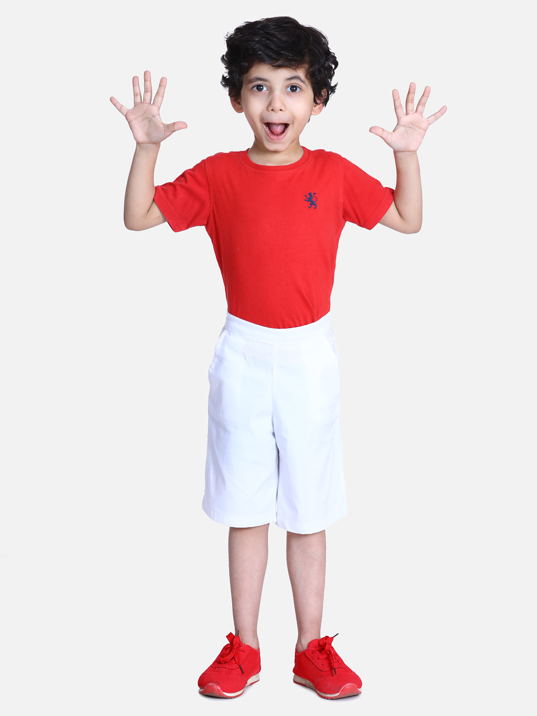 Cutiekins Short For Boys Casual Solid Lycra Blend  (White,)