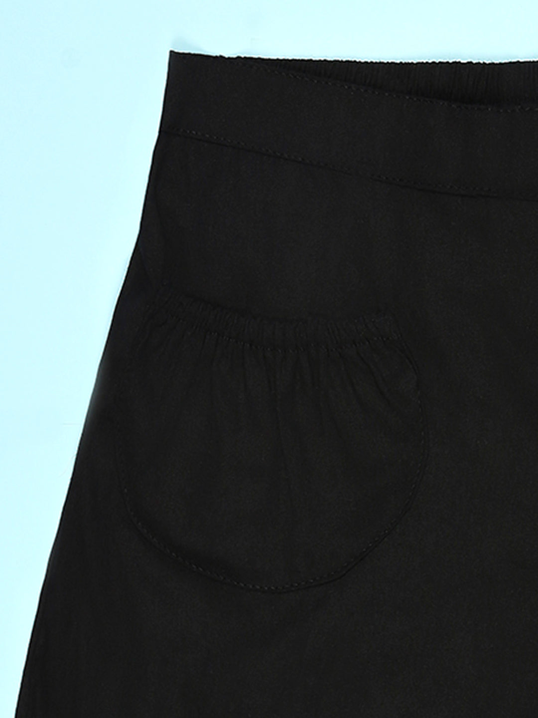 Cutiekins Girls Solid Embellished Short -Black