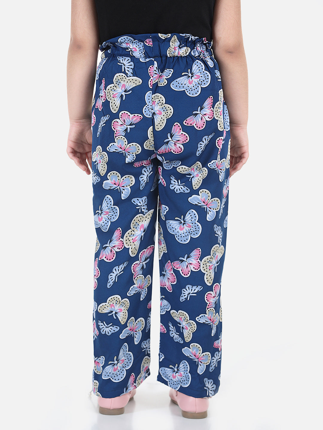 Cutiekins Regular Fit Girls Blue Polyester Trousers