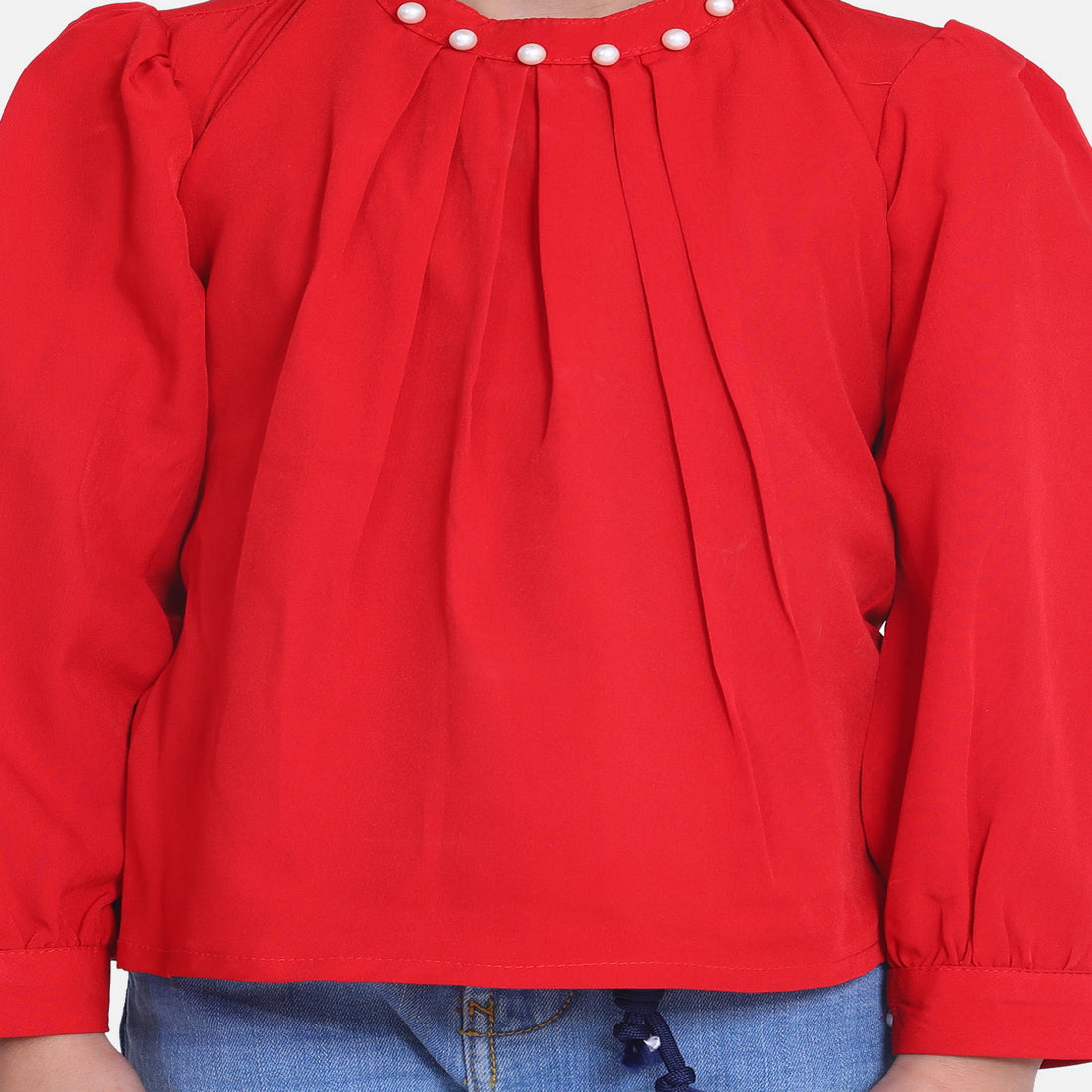 Cutiekins Solid Red Pearl Top