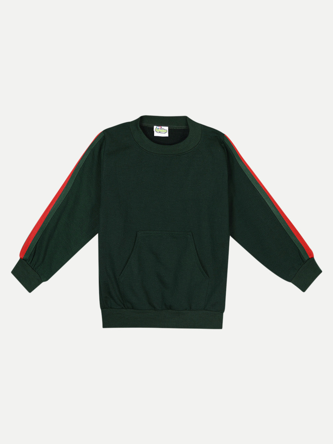 Cutiekins Pack of 2 Sweatshirt-Bottle Green & Peach