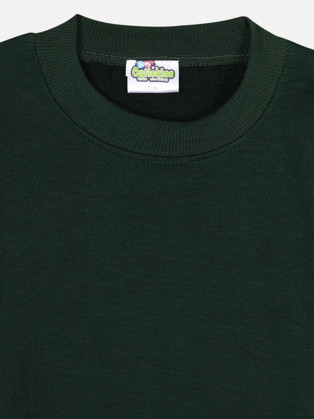 Cutiekins Pack of 2 Sweatshirt-Bottle Green & Peach